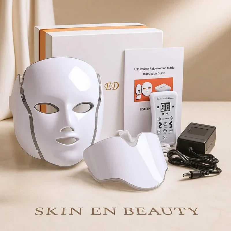 LED Photon Rejuvenation Face & Neck Mask – At-Home